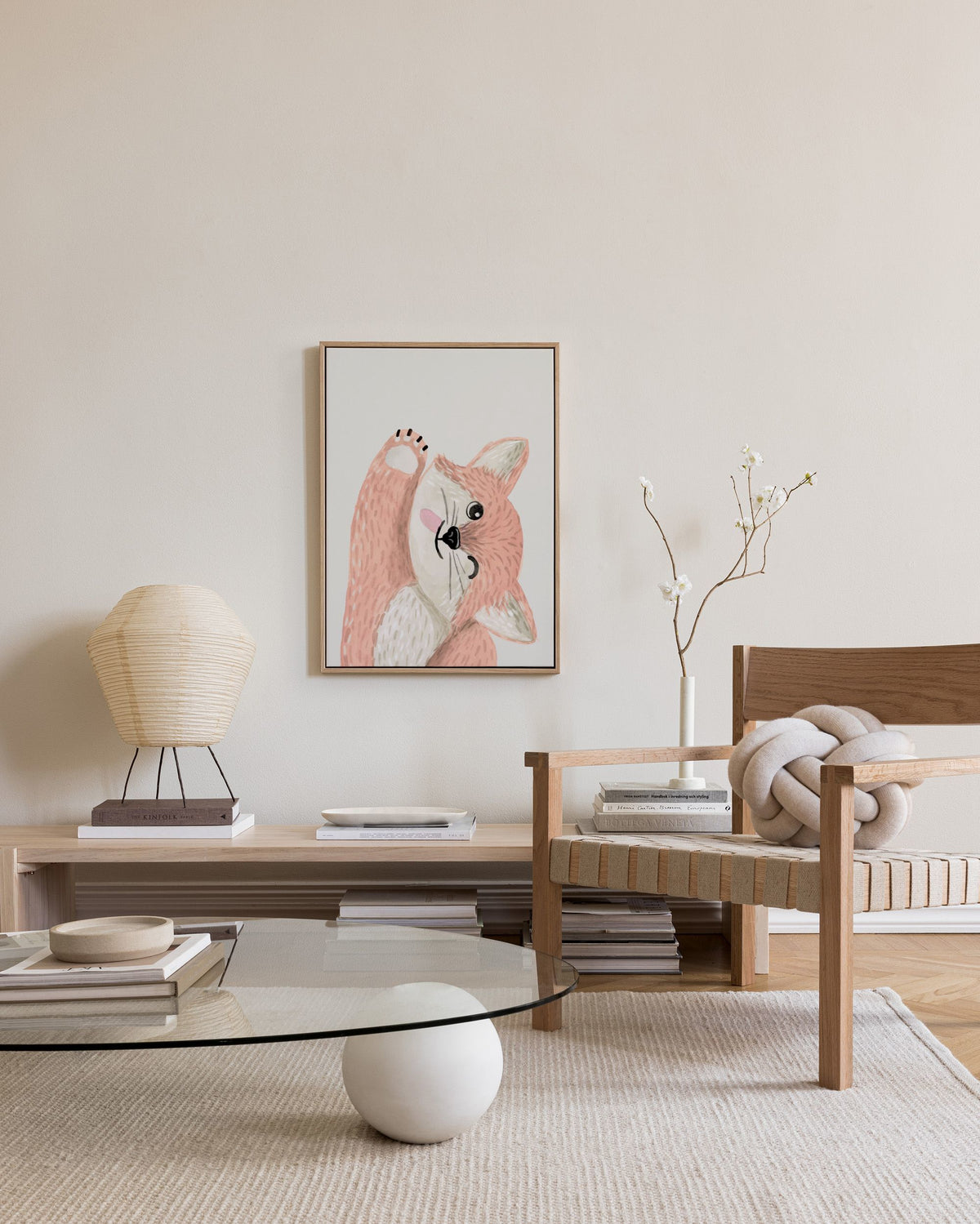 Flirty Fox Canvas print