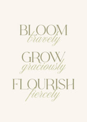 Bloom Bravely Print