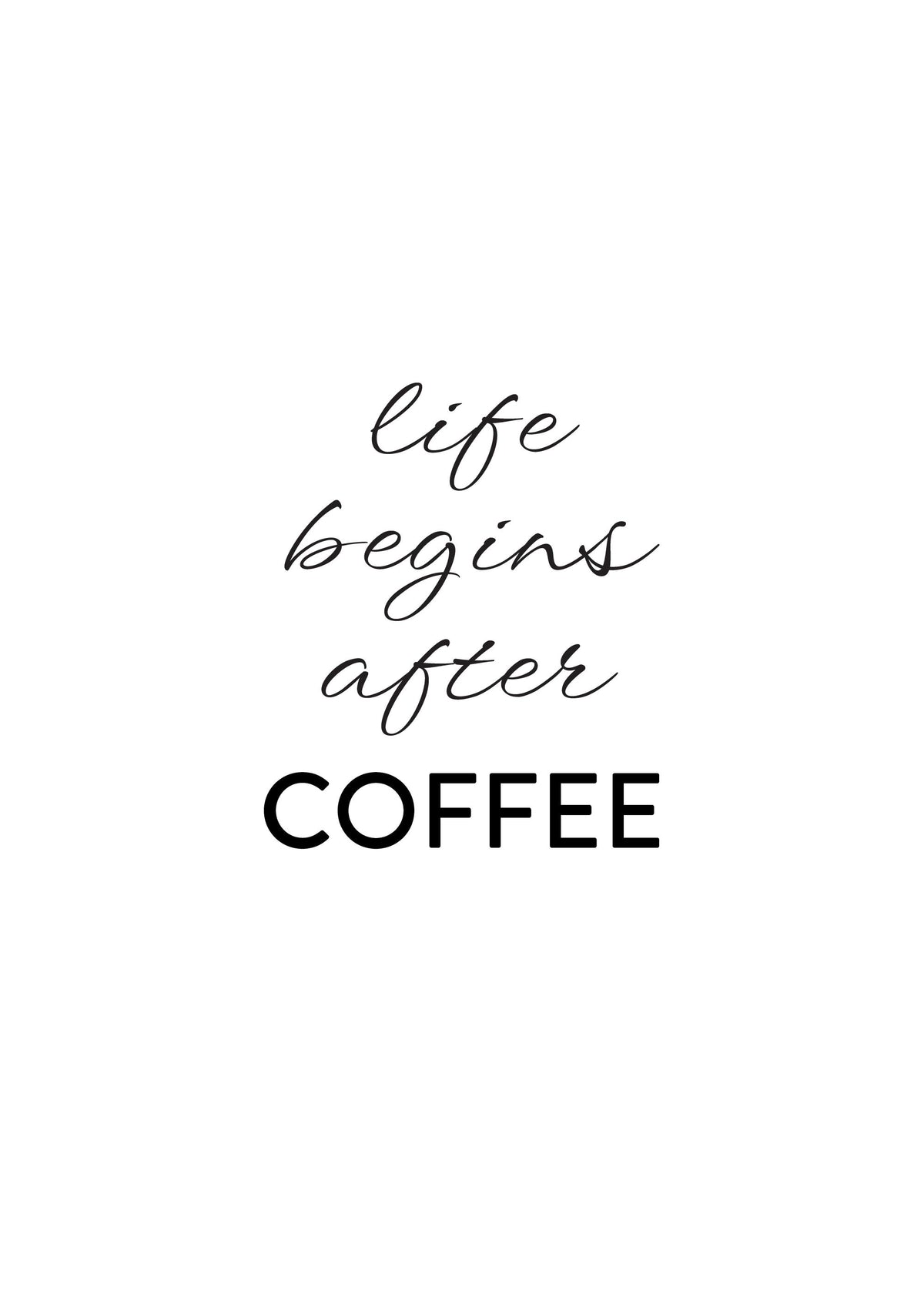 After Coffee, Print