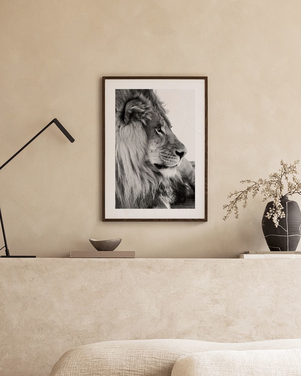 Lion Profile Print