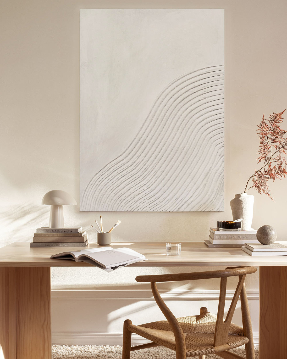 Soft Lines Texture No1 Canvas print