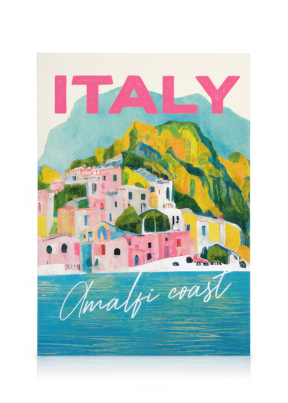 SipCircle - Italy Amalfi Pastel Coast Canvas print