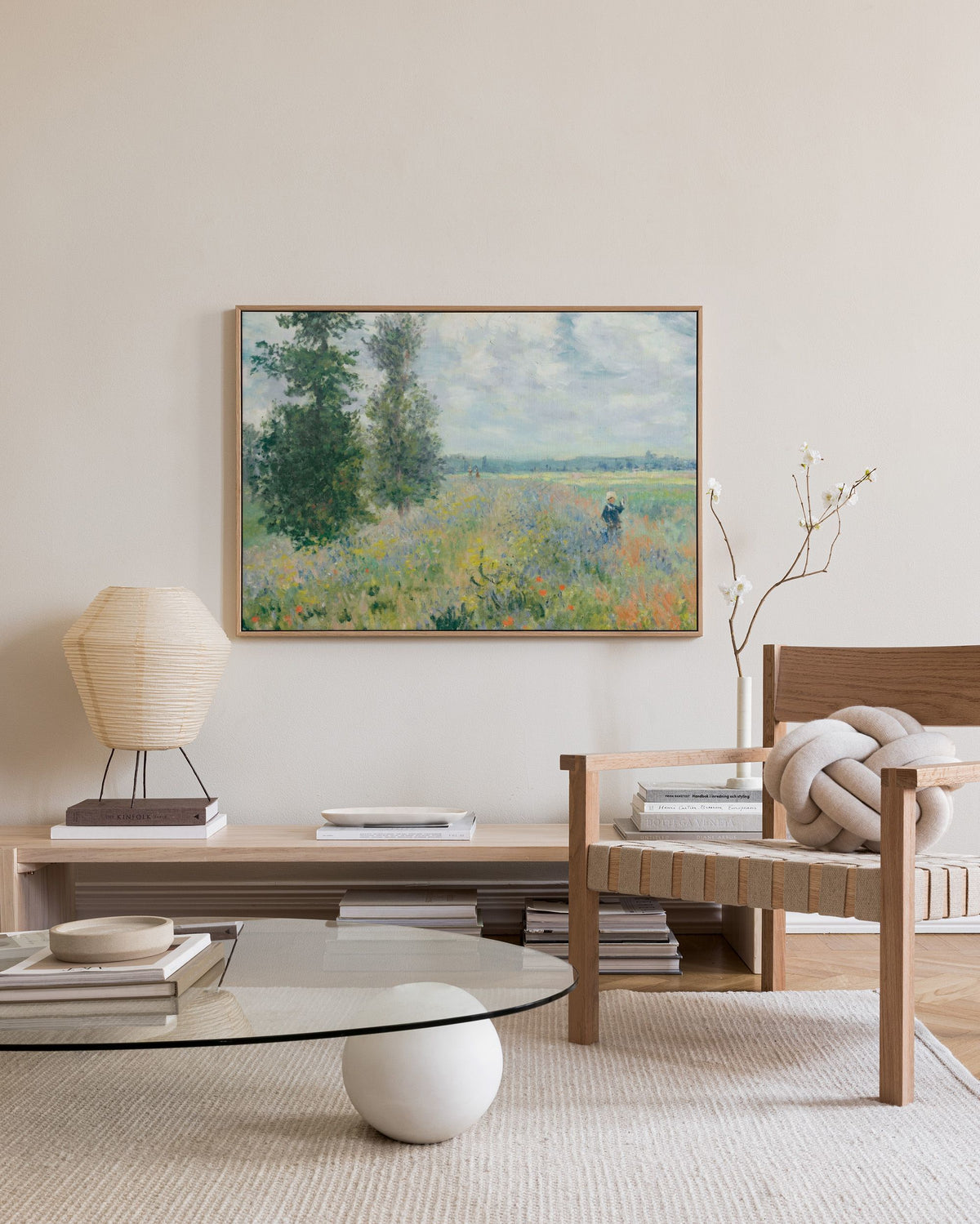 Monet - Poppy Fields Near Argenteuil Landscape Canvas print