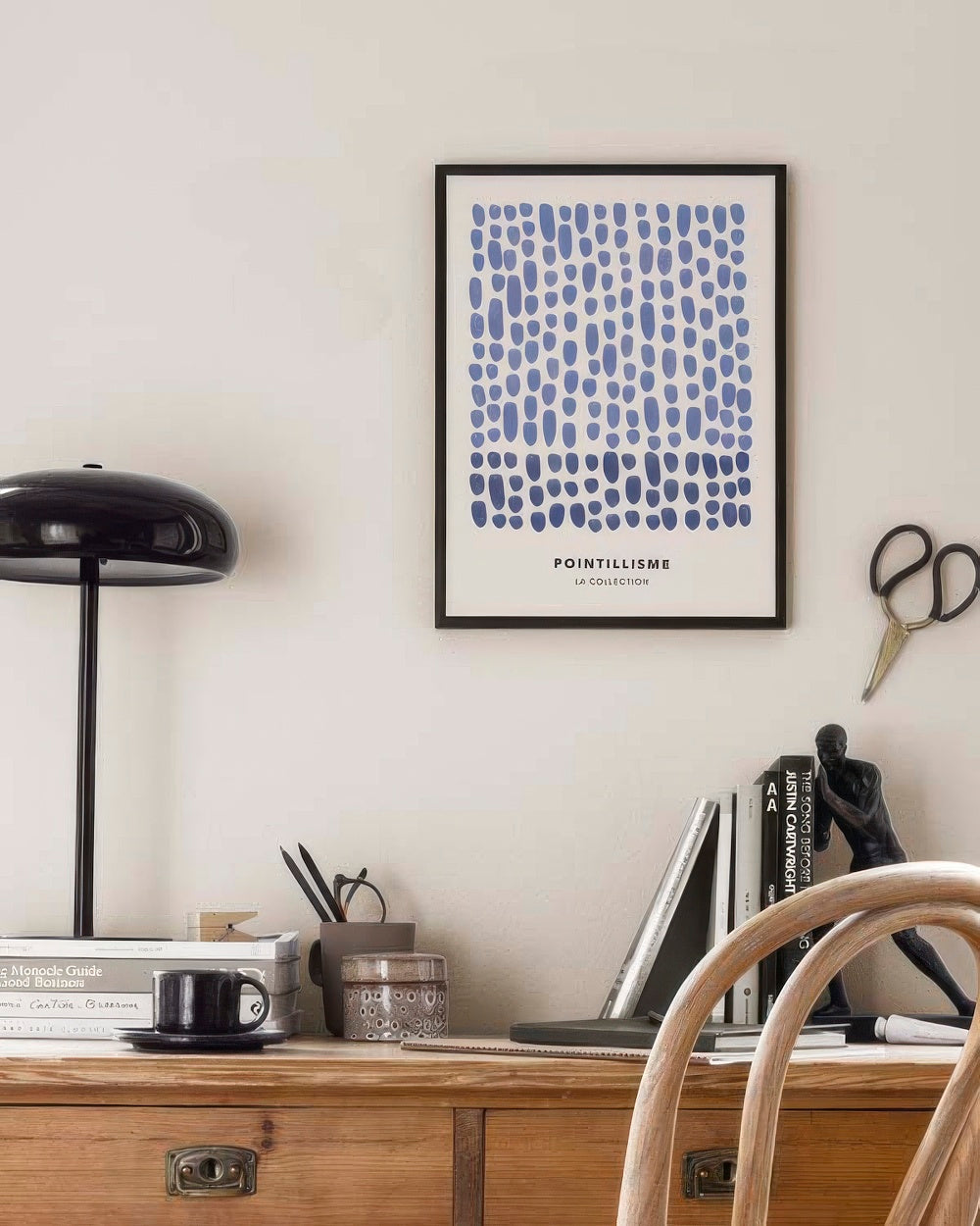 Dots in Blue No1 Print