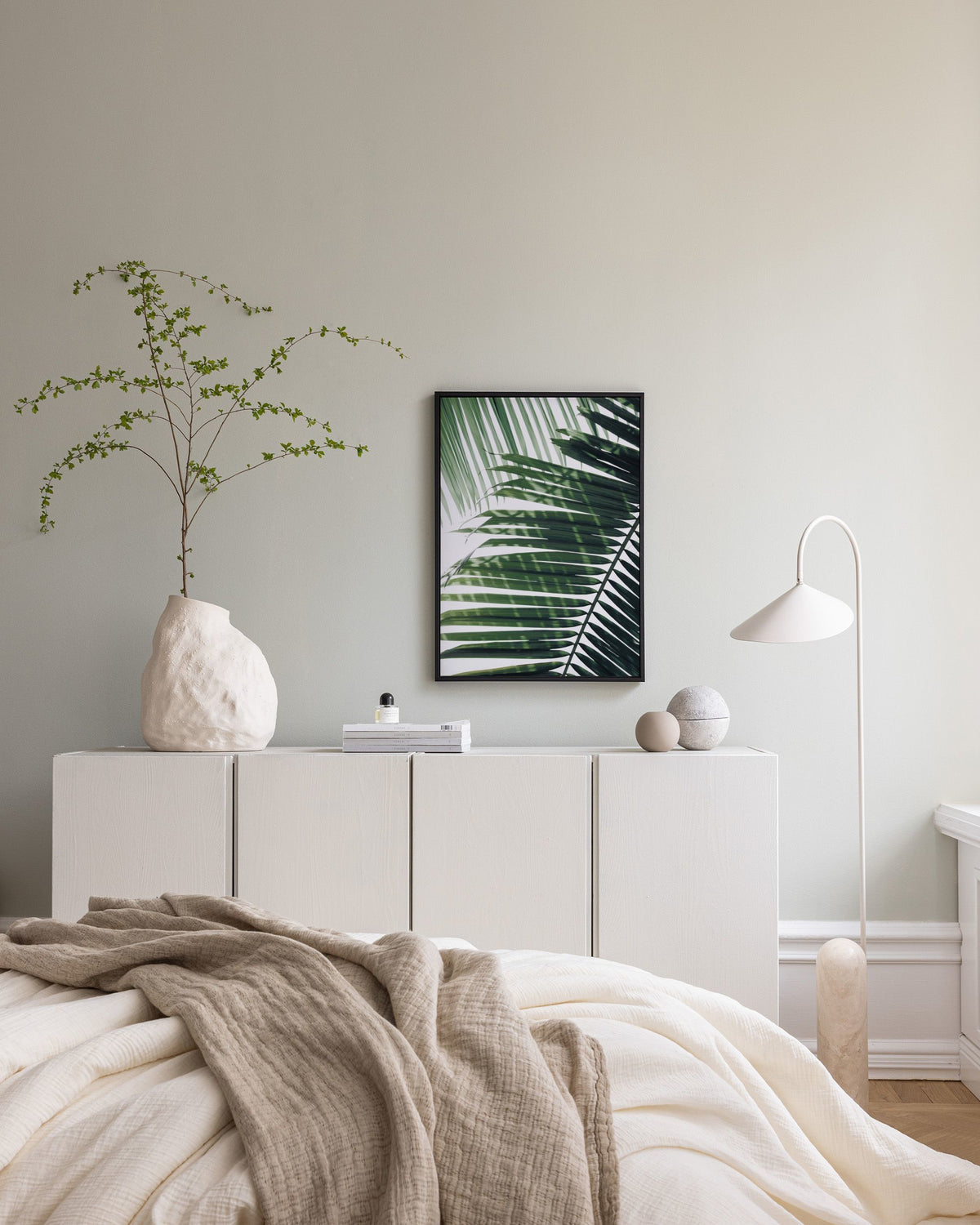 Sunray Palm Canvas print