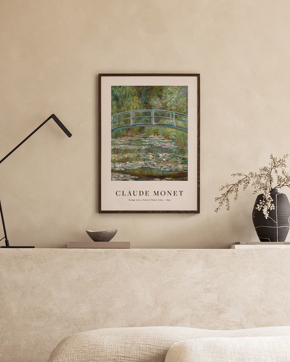 Monet - Bridge over a Pond of Water Lilies Print