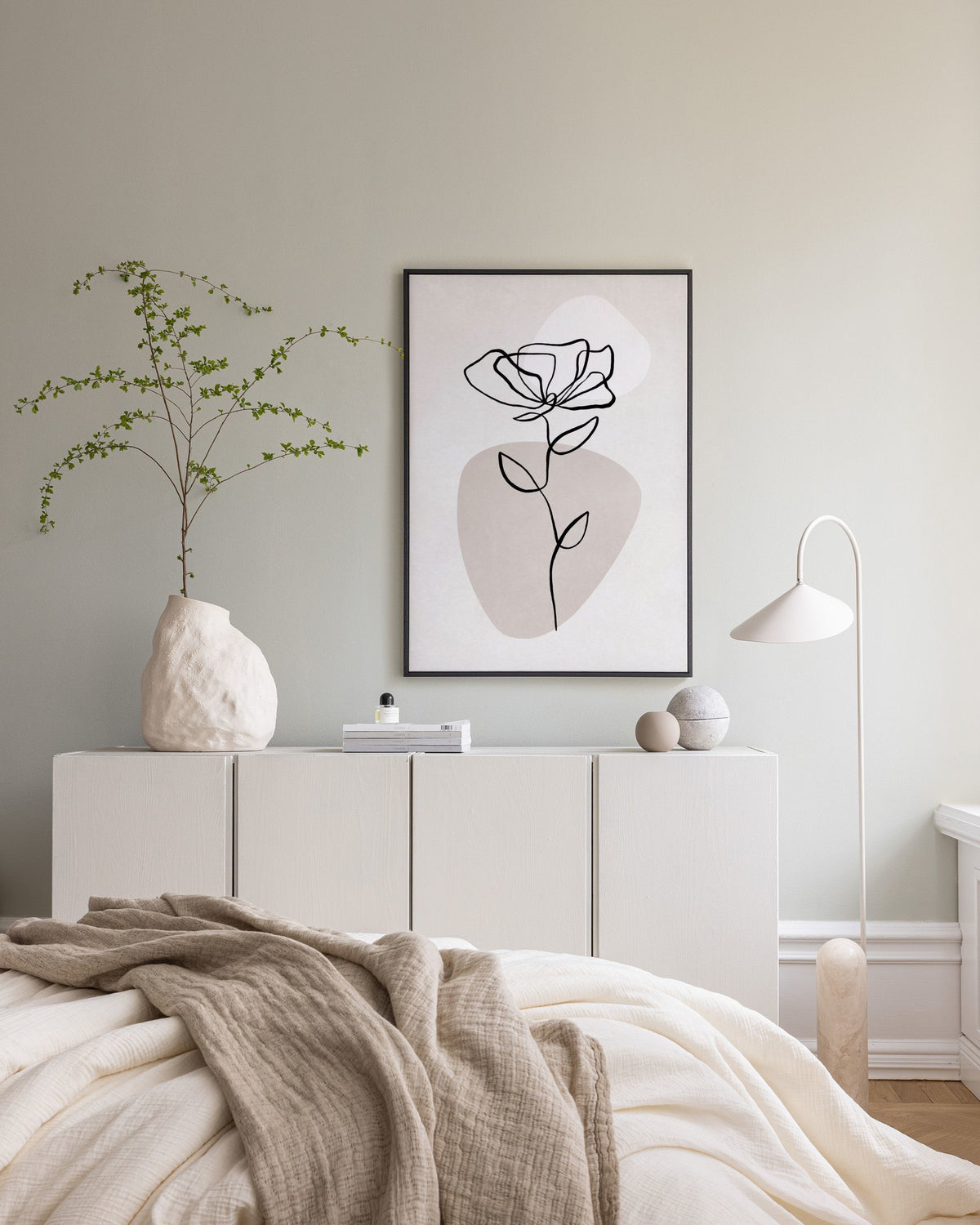Botanical Lines No1 Canvas print