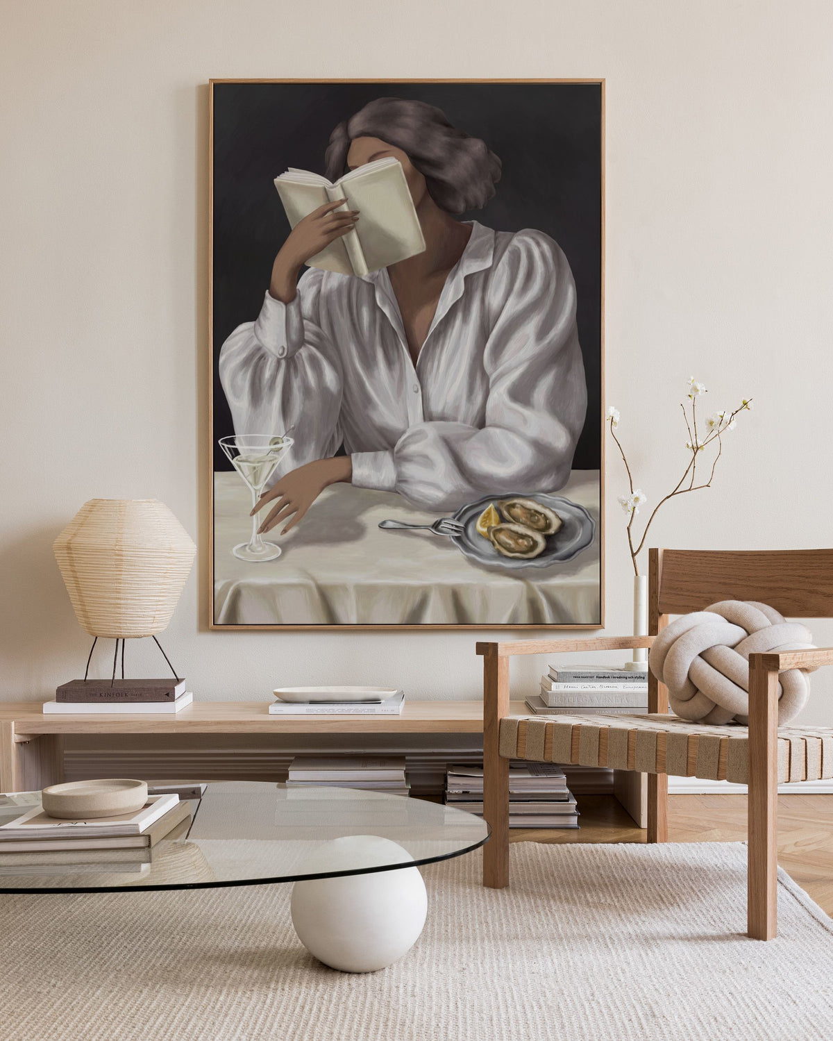 Read Between the Sips Canvas print