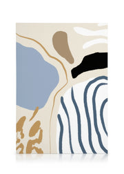 Abstract Blue Stripes No2 Canvas print