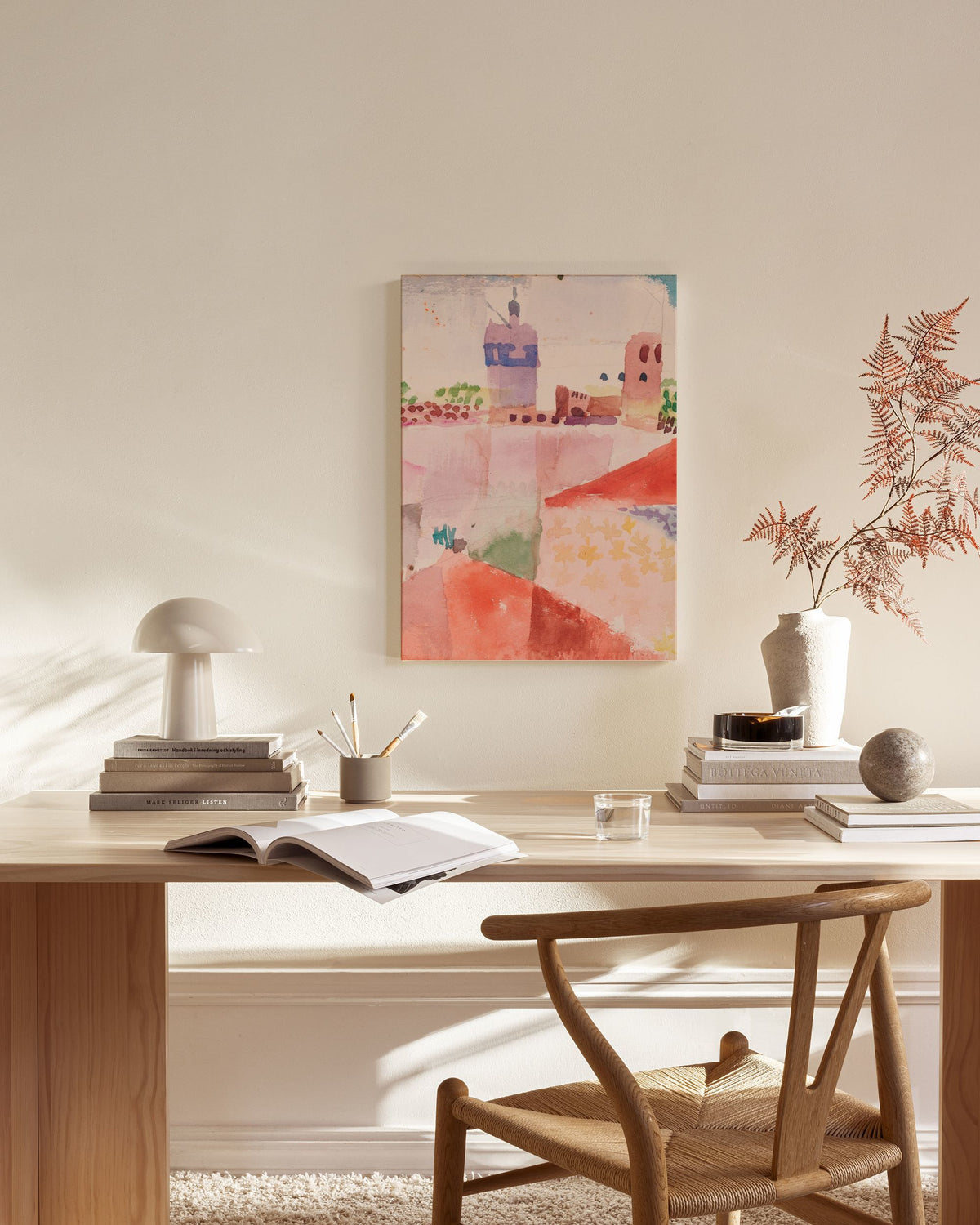 Paul Klee - Hammamet With its Mosque Canvas print