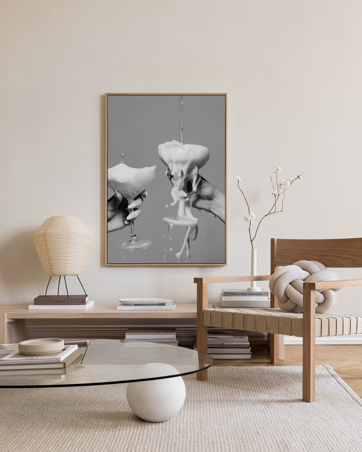 Pouring Champagne Canvas print