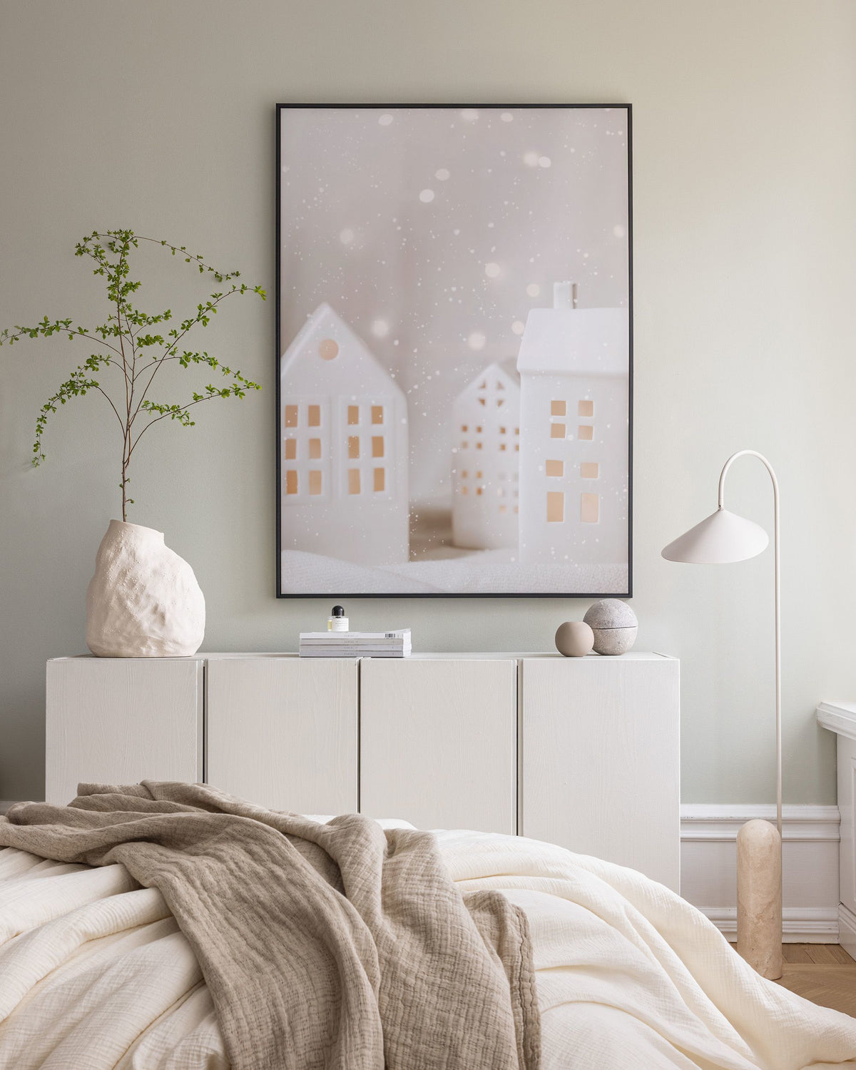 Holiday Village Canvas print