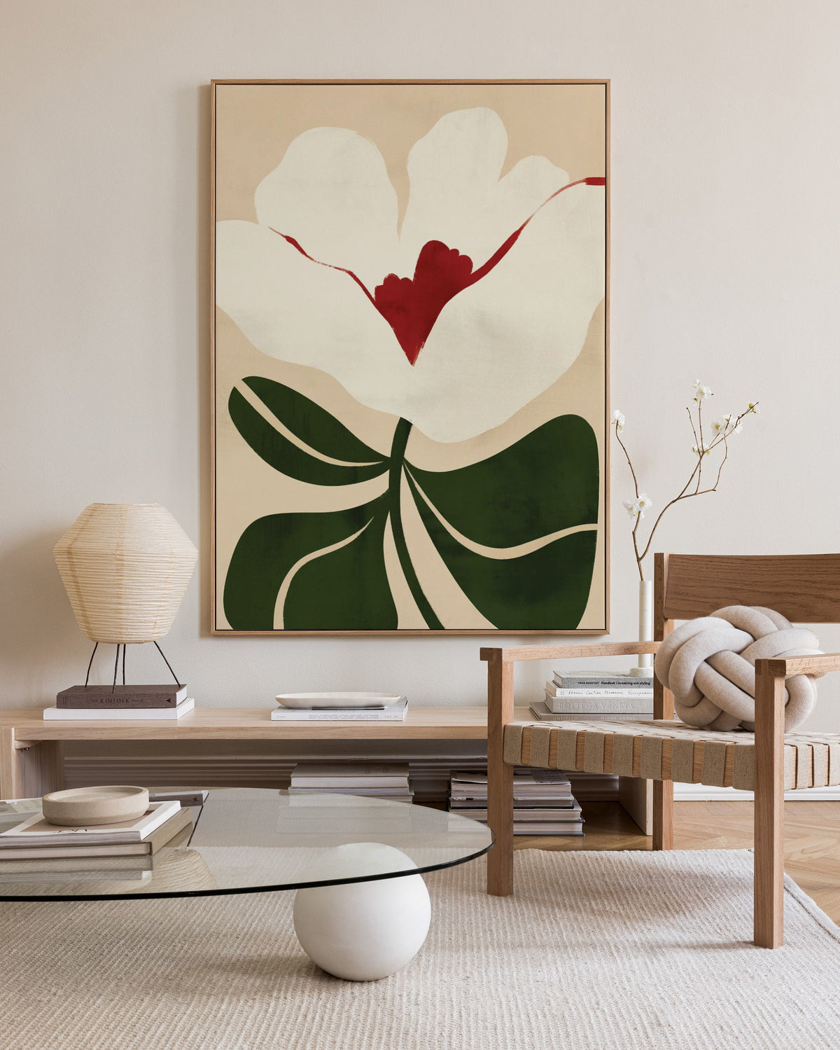 Illustrated Floral Canvas print