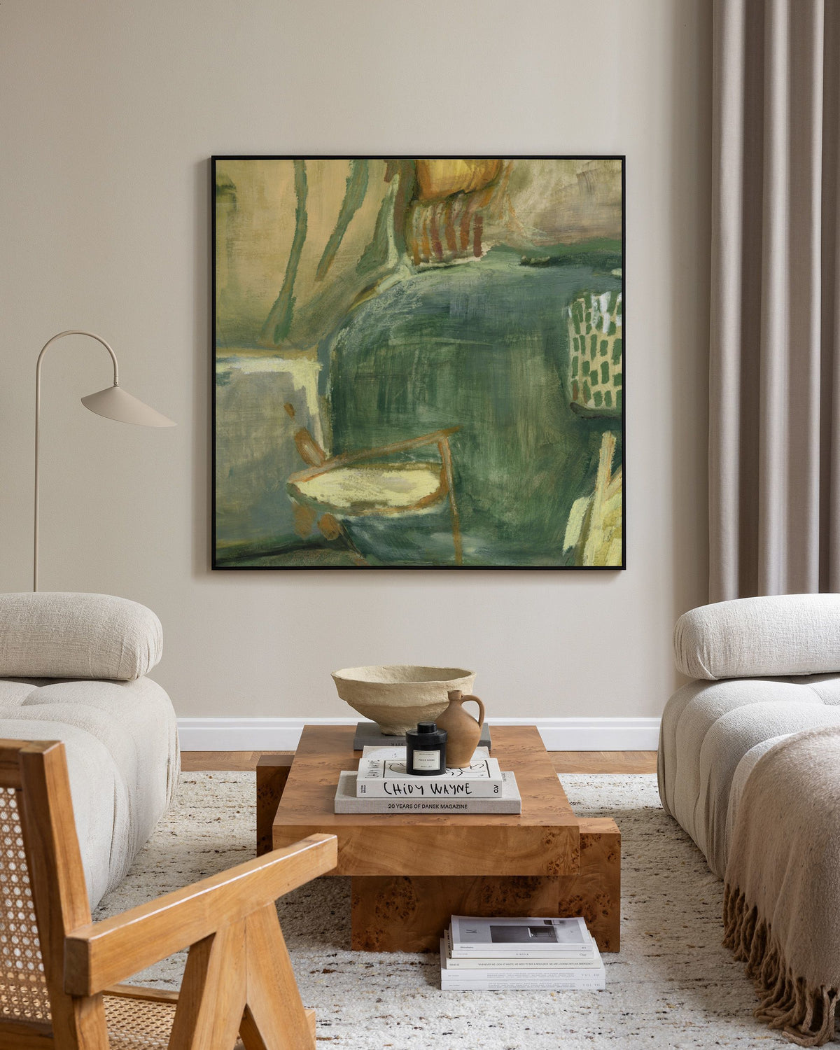 Abstract Greenscape Canvas print