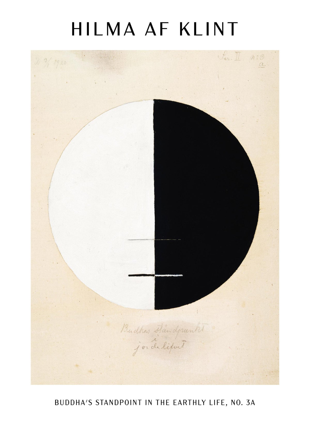 Print - Buddha's Standpoint in the Earthly Life, No.3a by Hilma af Klint