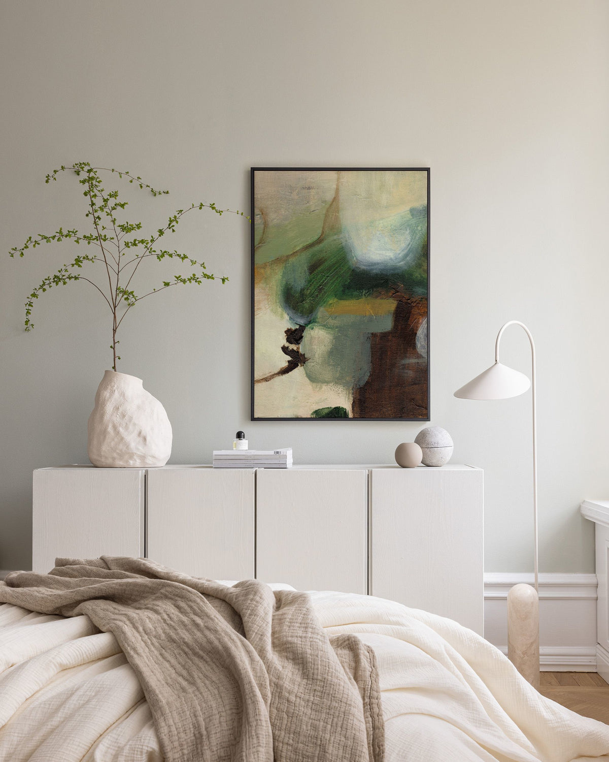 Earthy Layers No1 Canvas print