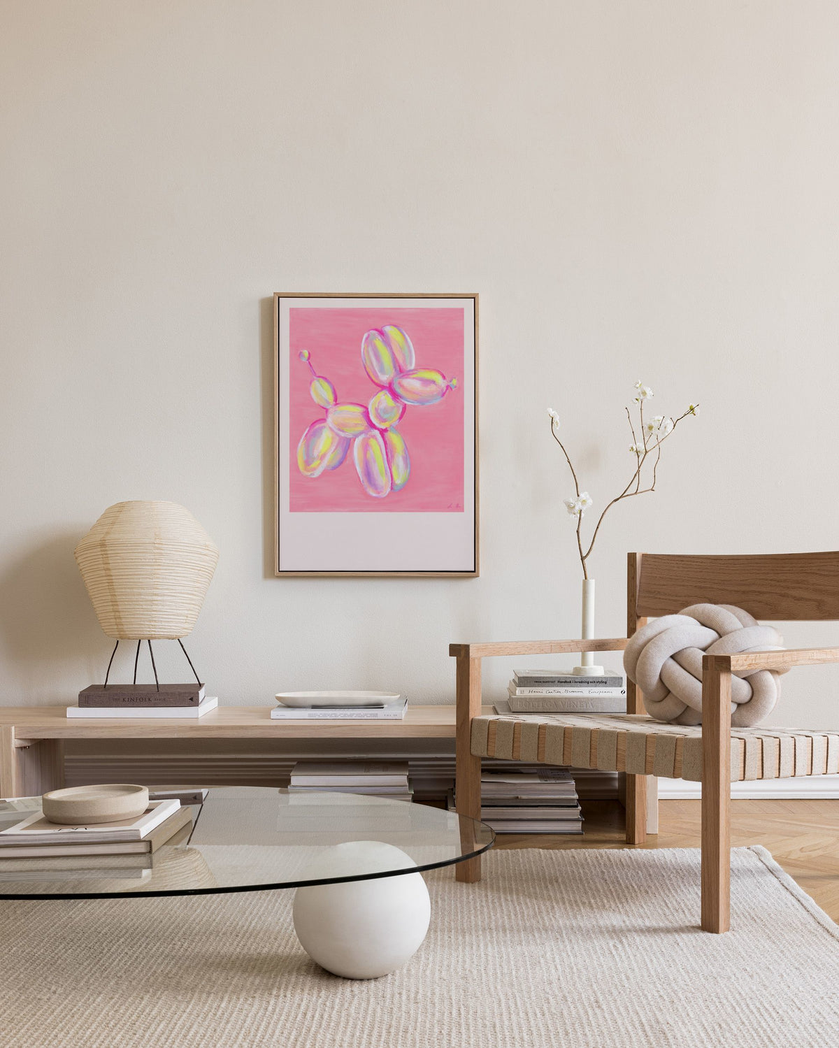 Colorful Balloon Dog Canvas print