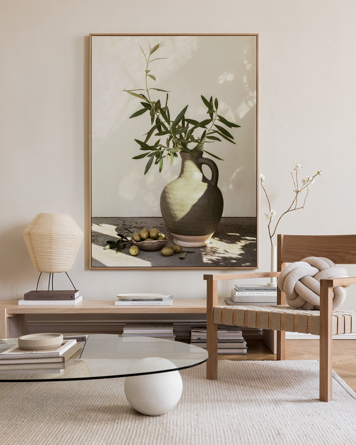 Sunlit Olives Canvas print