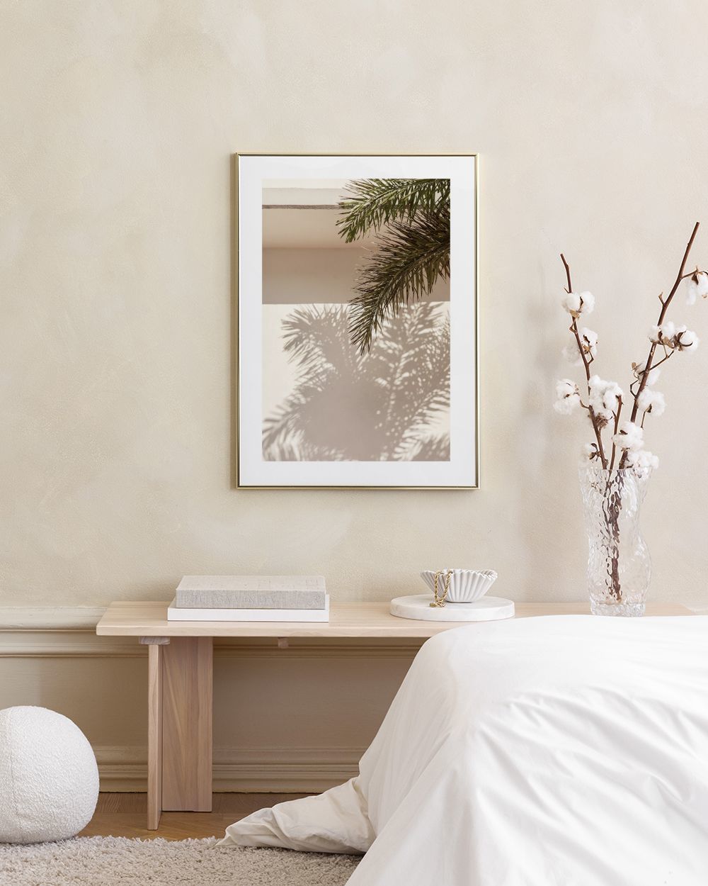 Palm Leaf Shadows Print