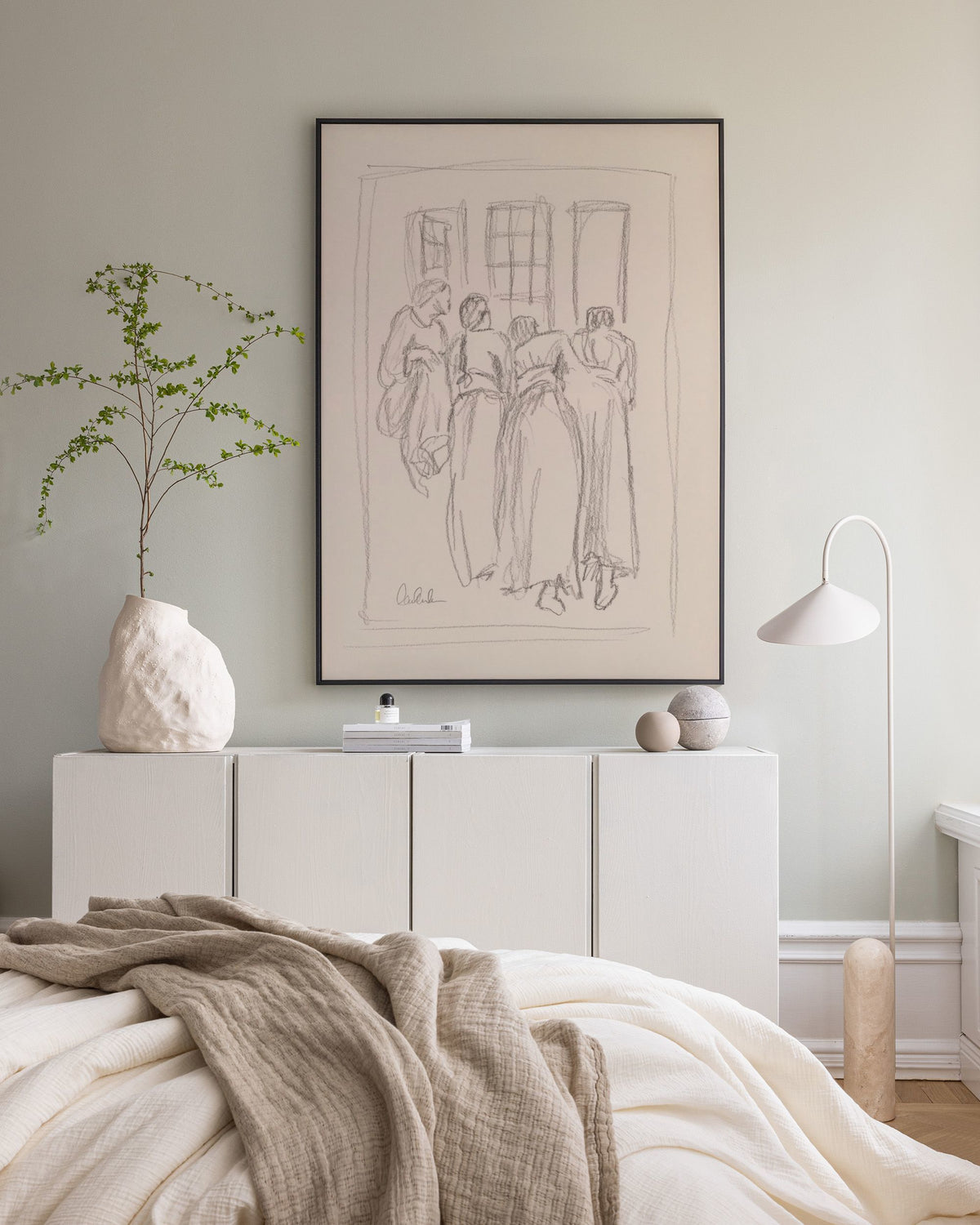 The Dreamers Sketch Canvas print