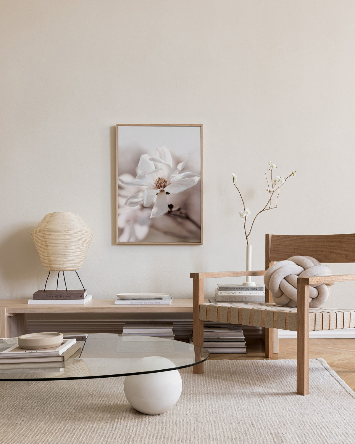 Star Magnolia Blossom Canvas print