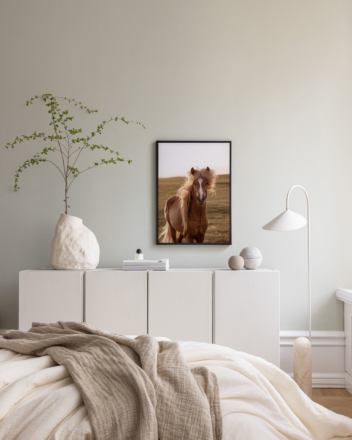 Golden Horse Canvas print