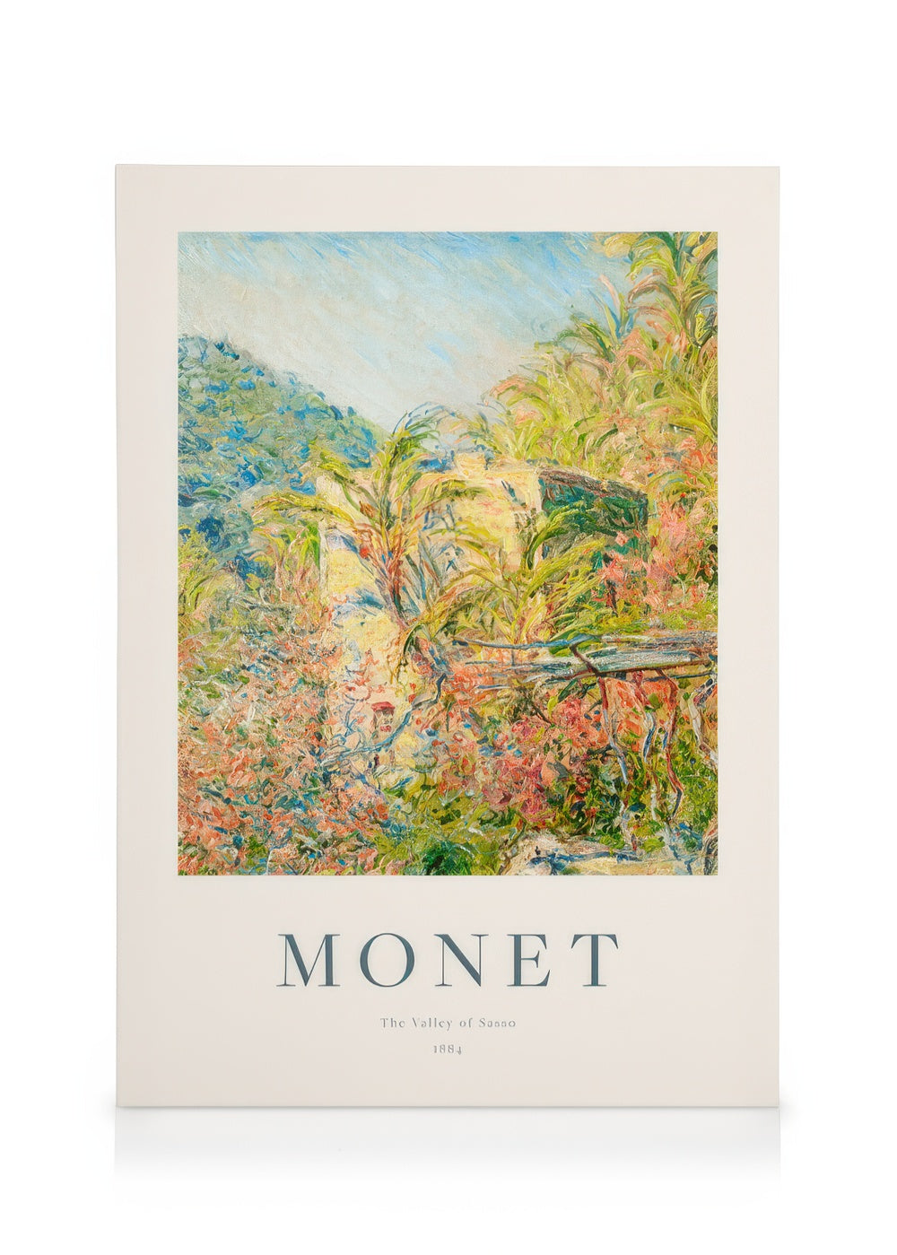 Monet - The Valley of Sasso Canvas print