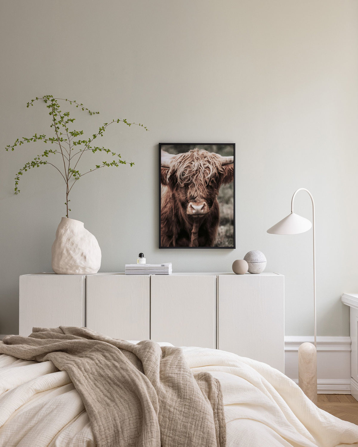 Cow Close Up Canvas print