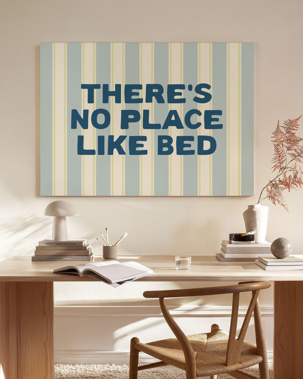 No Place Like Bed Canvas print