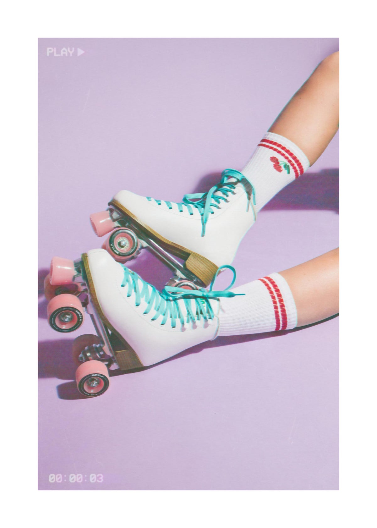 Roller Skate Record Print