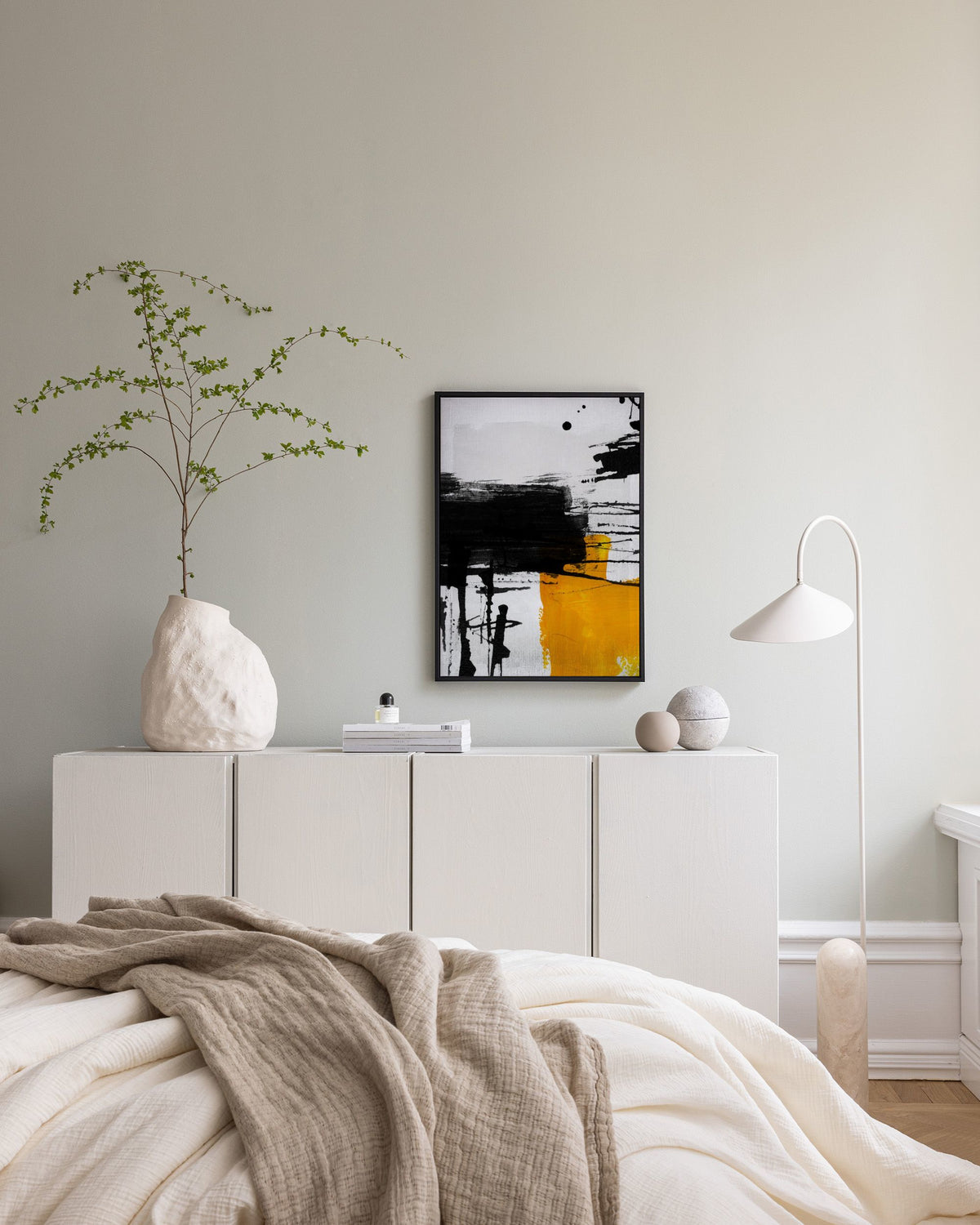 Yellow Abstract No2 Canvas print