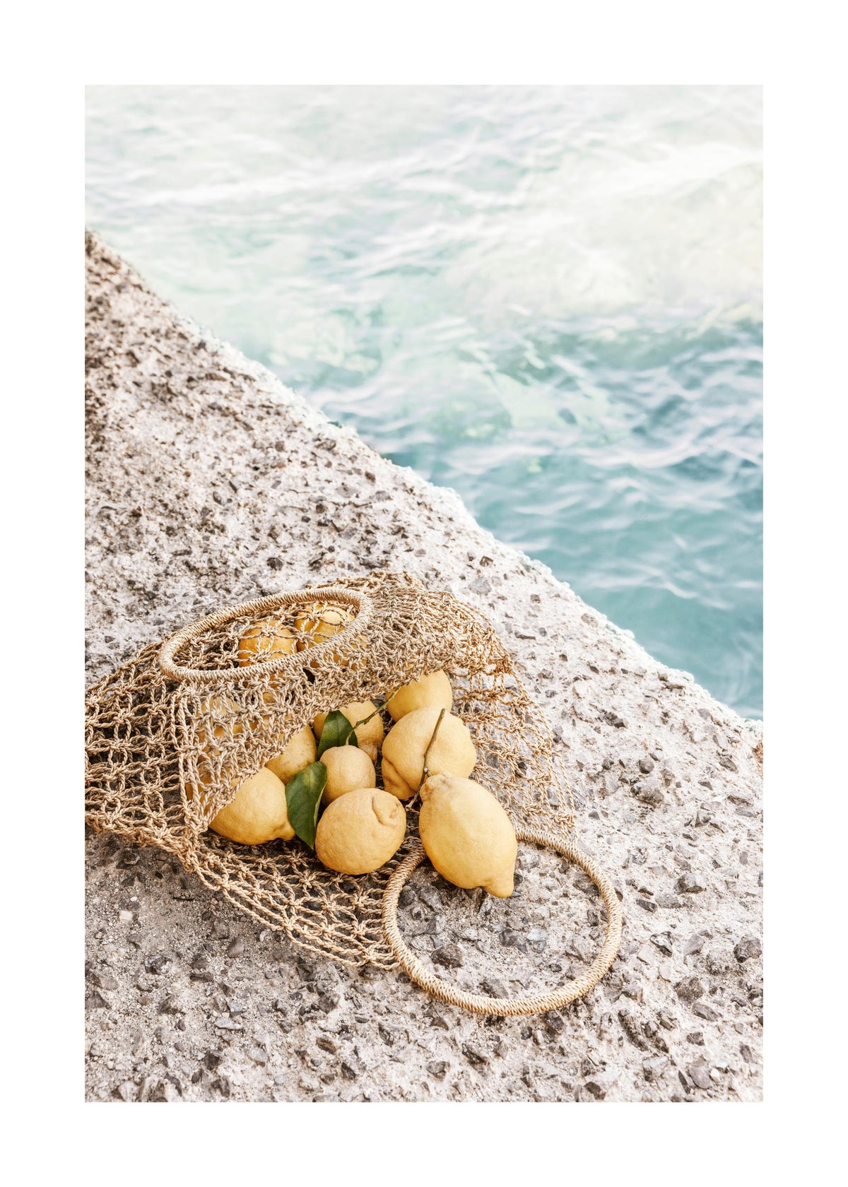 Lemons by the Shore Print