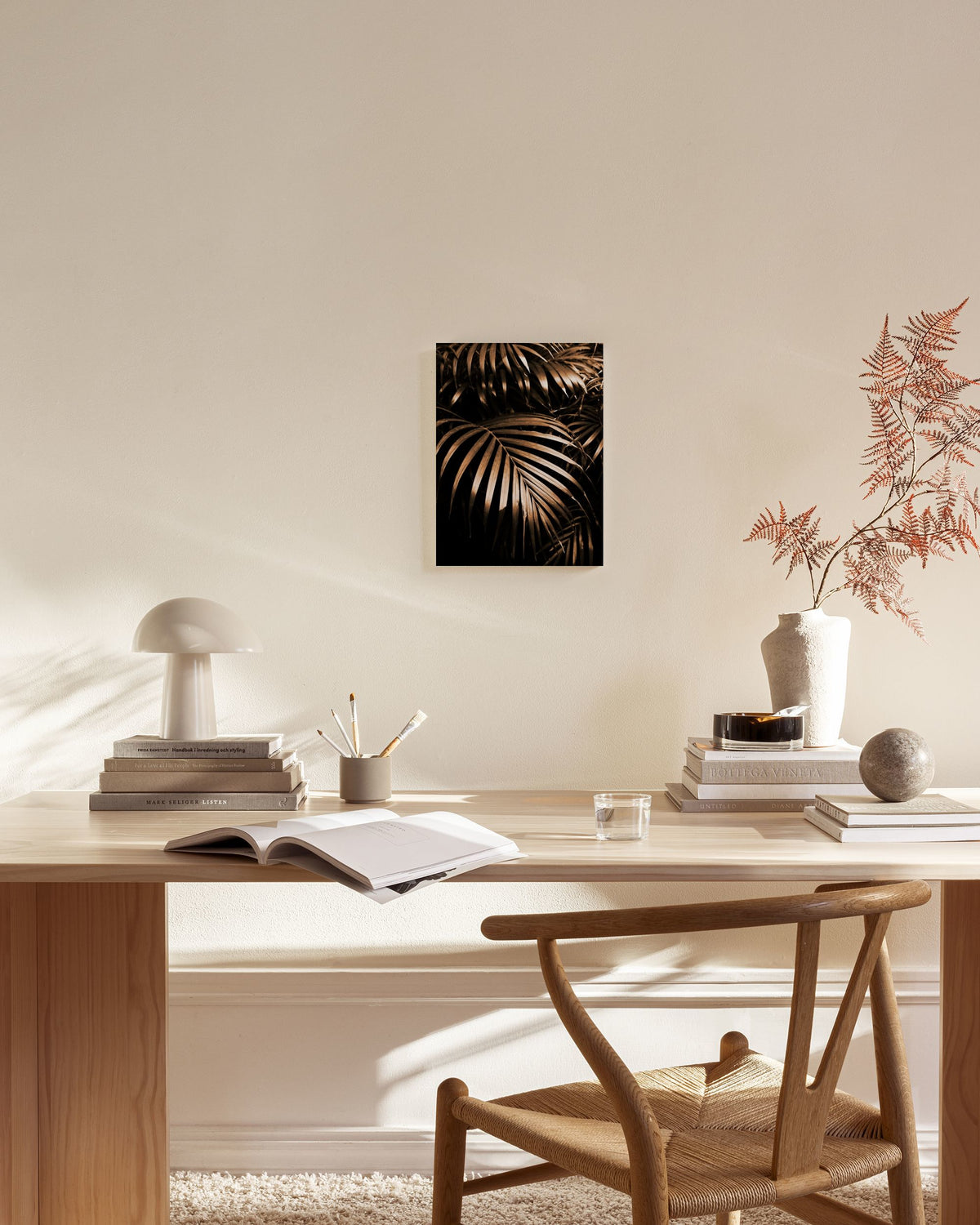 Golden Botanic Canvas print