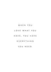 Everything You Need Print