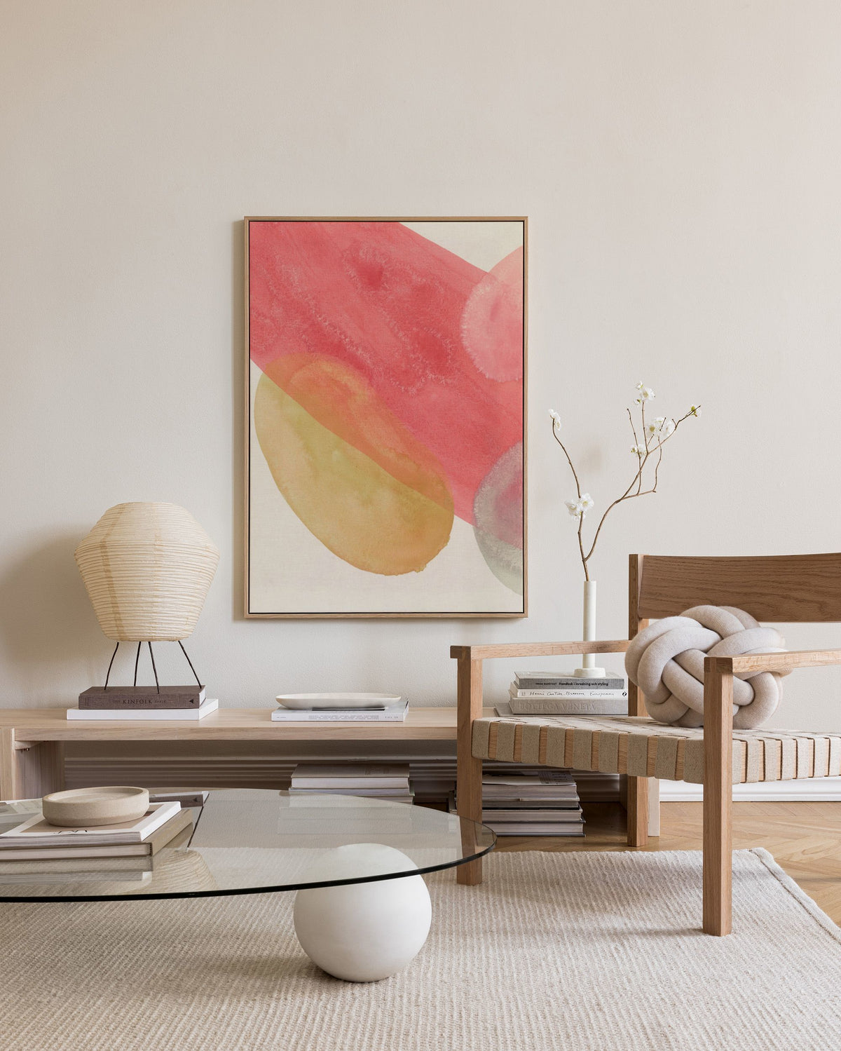Flowy Forms No1 Canvas print