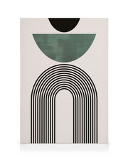 Mid Century Green No2 Canvas print