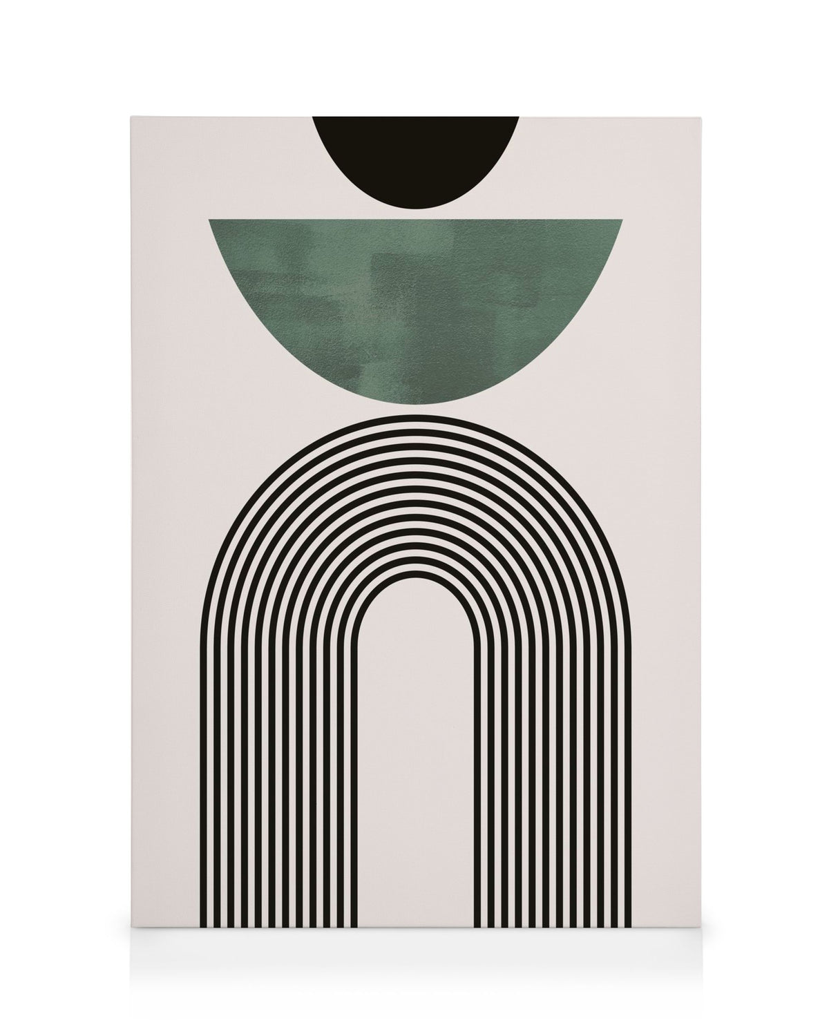 Mid Century Green No2 Canvas print