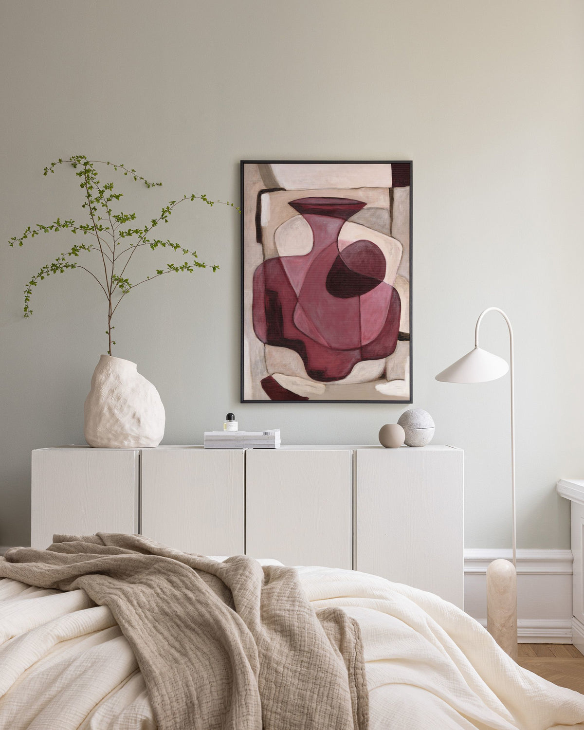 Bordeaux Vase Canvas print