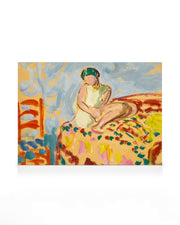 Henri Lebasque - Young Woman in a Green Turban Obraz na plátně