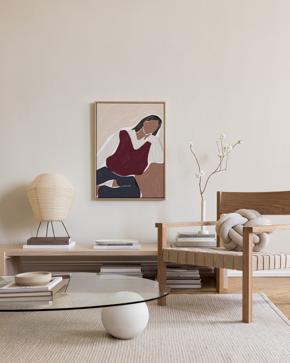 Ivy Green - Contemplating Illustration Canvas print