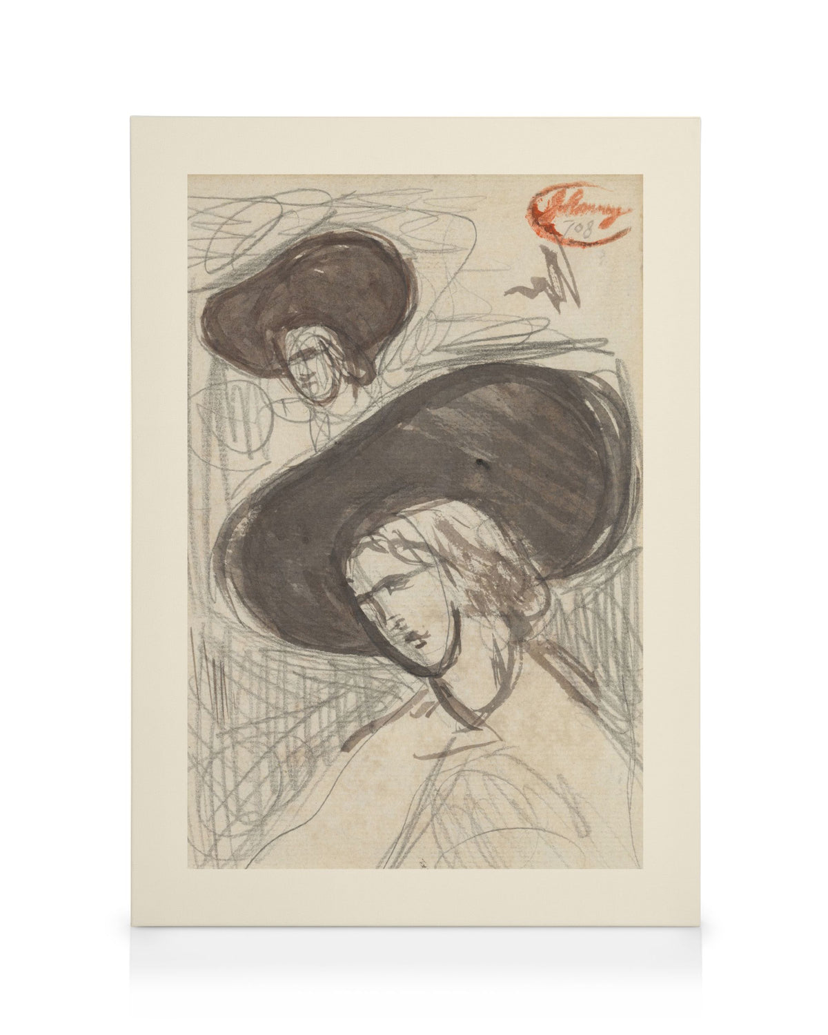 George Romney - Sketch Canvas print