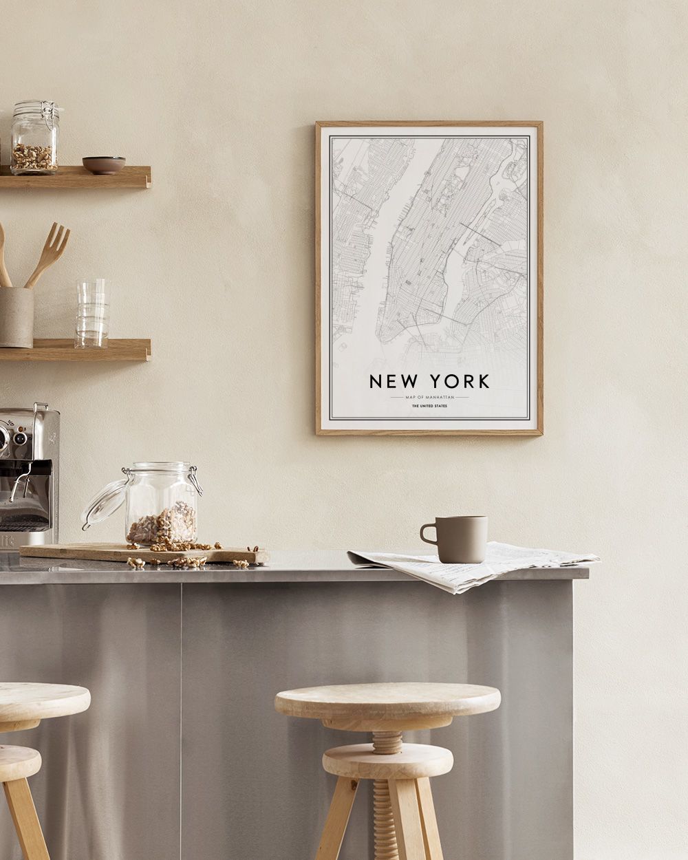 New York Map Print