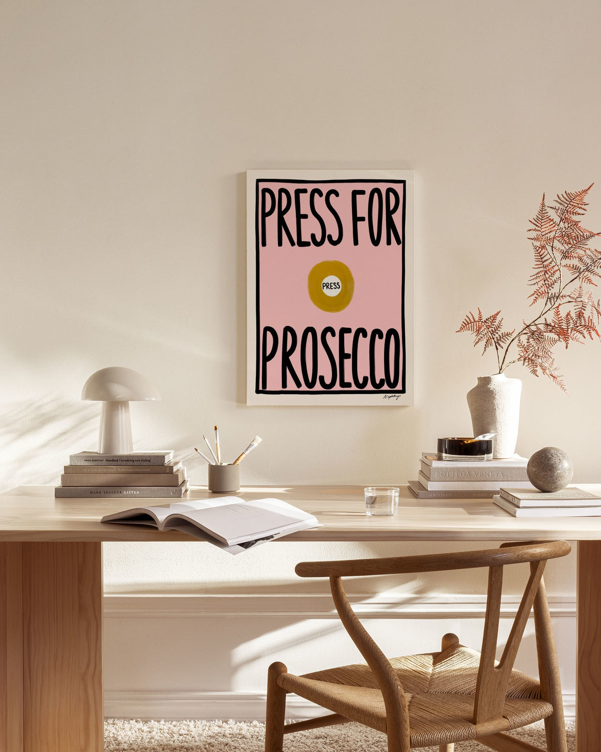 Nephthys Foster - Press for Prosecco Canvas print