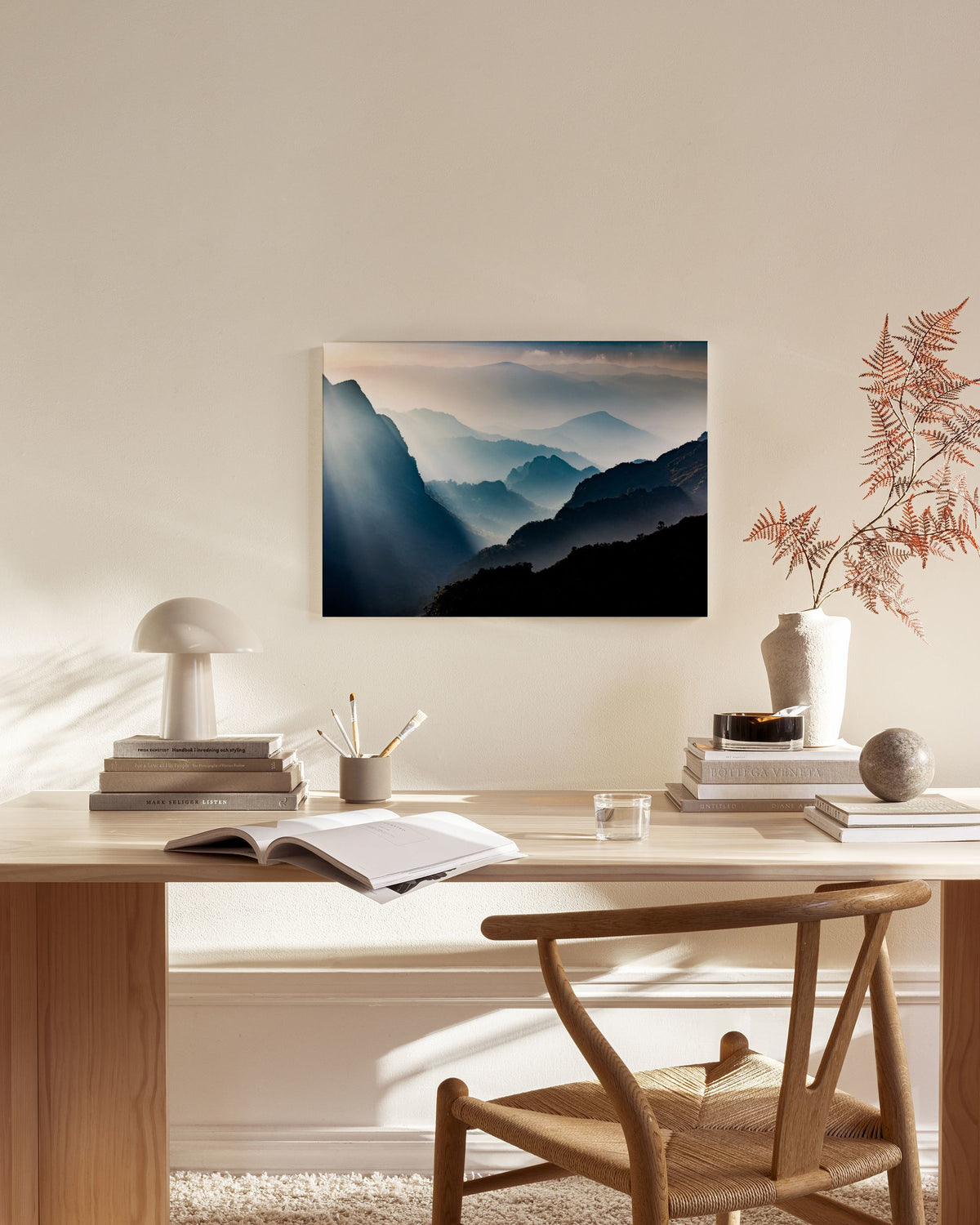 Foggy Mountain View Canvas print