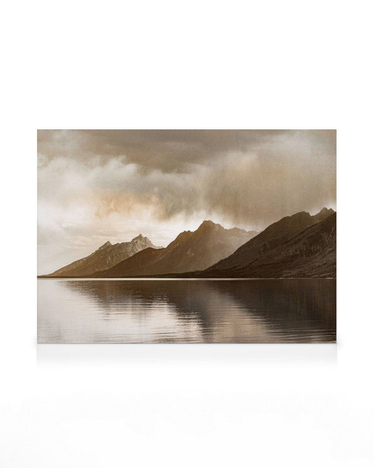 Lake and Rocky Mountains Canvas print