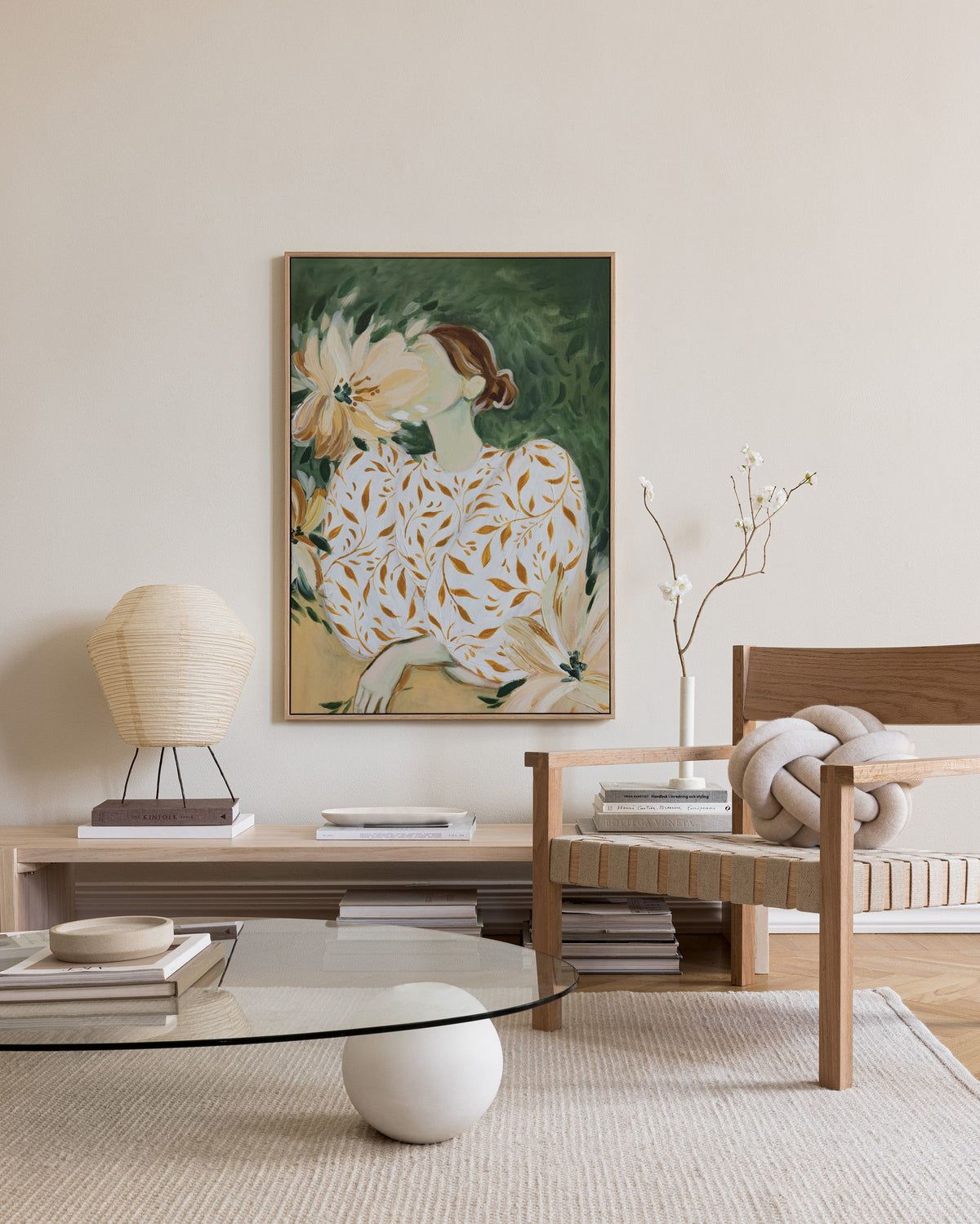 Rustic Garden Portrait Canvas print