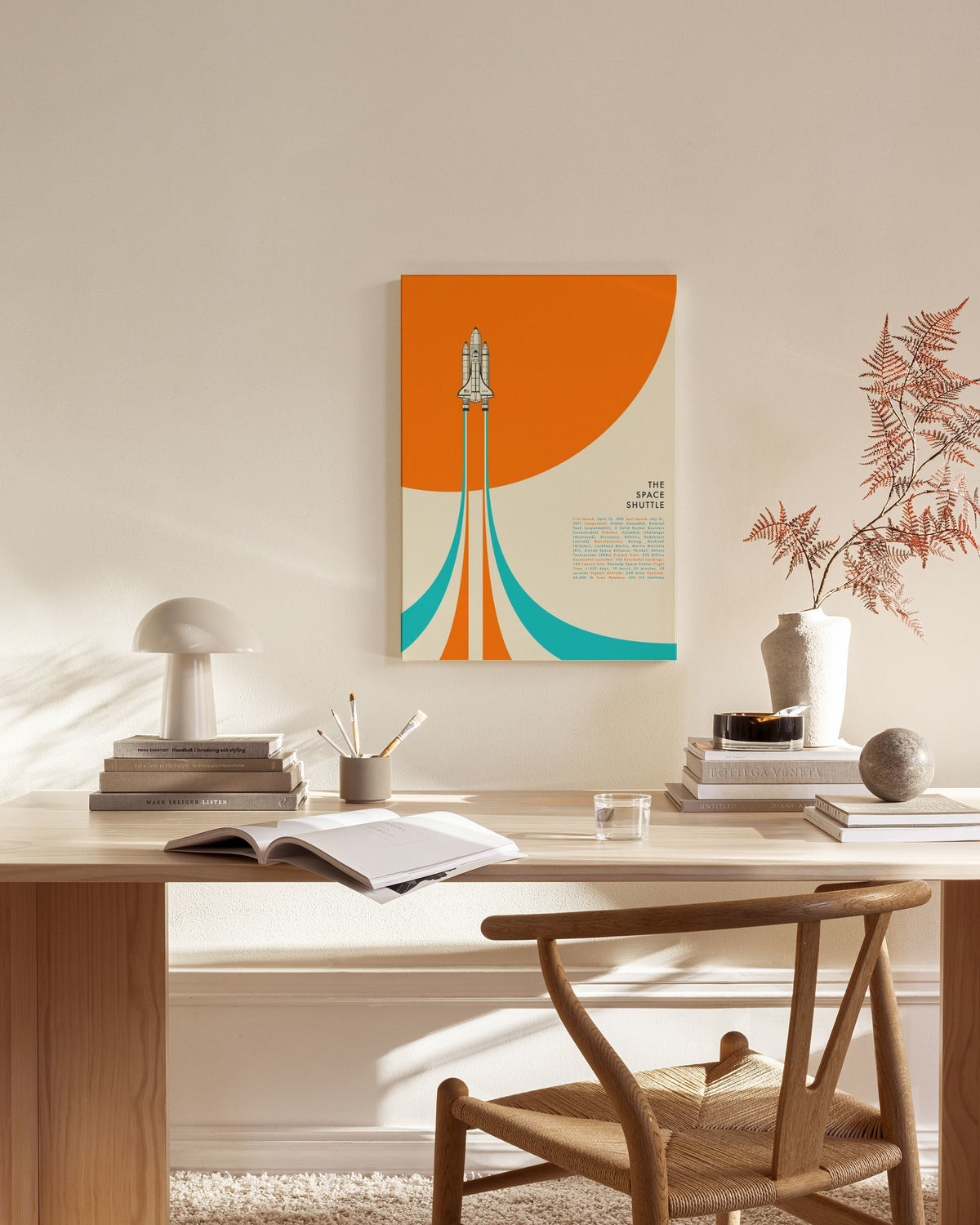 Jazzberry Blue - Space Shuttle No1 Canvas print