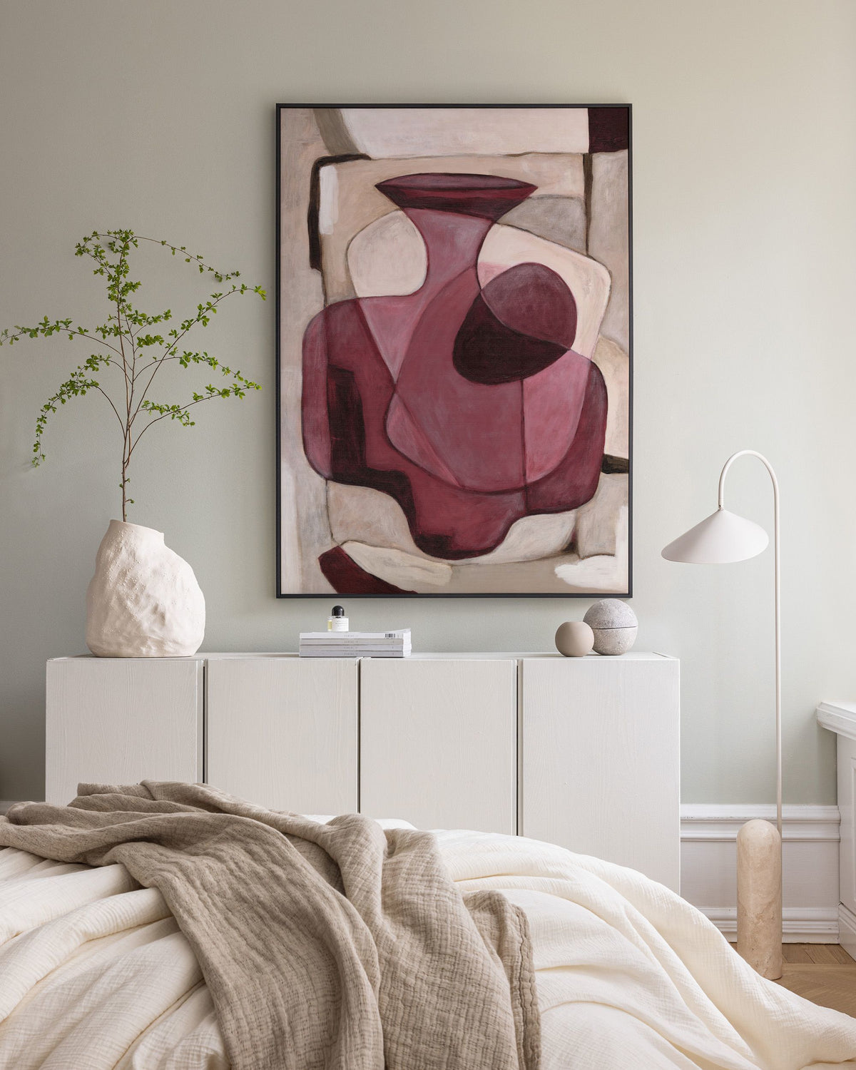 Bordeaux Vase Canvas print