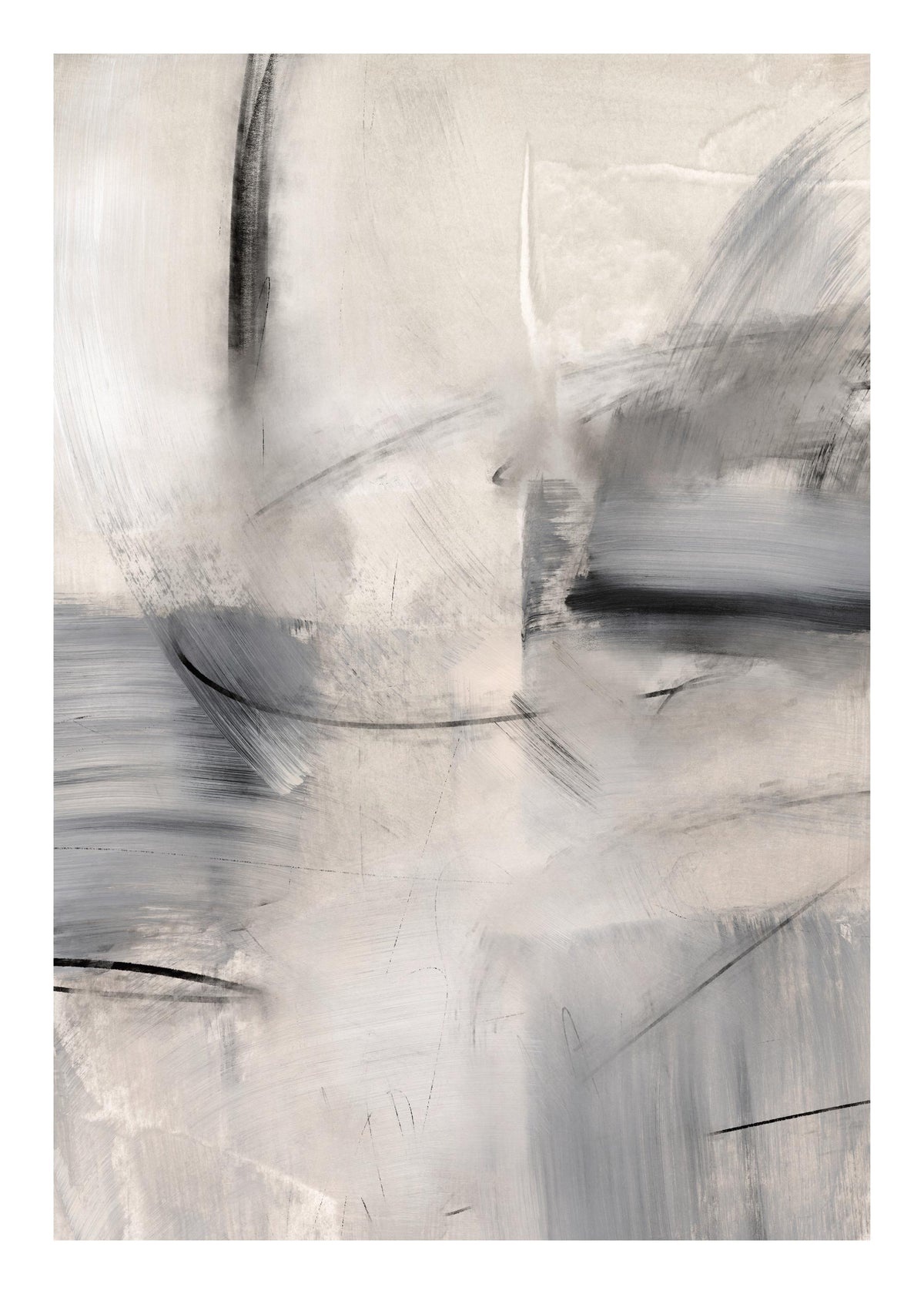 Abstract Greyscale No2 Print