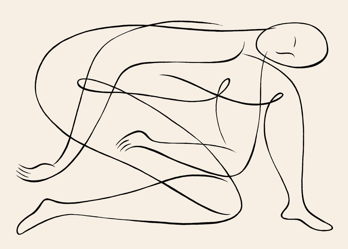 Line Art Pose Print